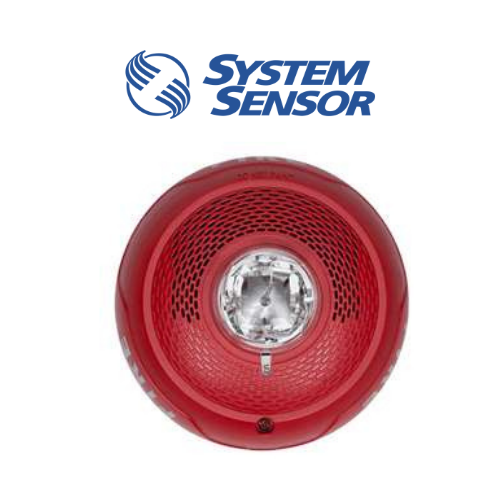 parlante luz estroboscópica system sensor