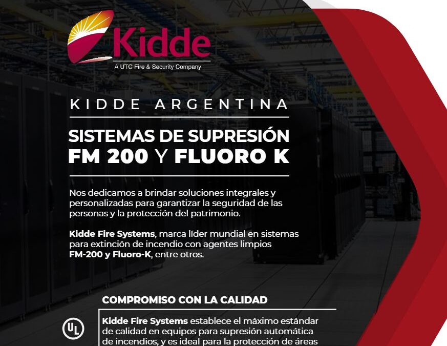 Sistema de Extinción por Gases Limpios FM-200 y Fluoro-K | KIDDE