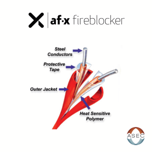 Cable de Detección Térmica Lineal - AF-X Fireblocker | Detector de temperatura fija tipo EPC asec rosario